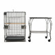 i.Pet Large Bird Cage with Perch - Black Image 10 thumbnail