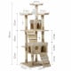 i.Pet 180cm Multi Level Cat Scratching Post - Beige Image 1 thumbnail