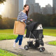3 Wheel Pet Stroller - Black Image 7 thumbnail