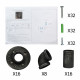 6inch 9 Piece Wall Mounted Shelf Set Image 4 thumbnail