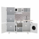 Keezi Wooden Kitchen Pretend Play Set Style A Image 3 thumbnail
