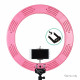 19 Inch LED Ring Light - Pink Image 4 thumbnail