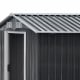 Giantz 2.57 x 3.12m Garden Shed with Roof - Grey Image 4 thumbnail