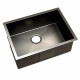 600 x 450mm Stainless Steel Sink - Black Image 1 thumbnail