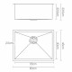 600 x 450mm Stainless Steel Sink - Black Image 1 thumbnail