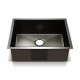 600 x 450mm Stainless Steel Sink - Black Image 2 thumbnail