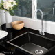 600 x 450mm Stainless Steel Sink - Black Image 9 thumbnail
