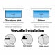 Kitchen Sink Granite Stone Top or Undermount Single White 860x500mm Image 5 thumbnail