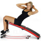 Incline sit-up bench with Resistance Bands Image 2 thumbnail