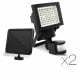Set of 2 100 LED Solar Powered Motion Sensor Lights Image 1 thumbnail