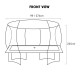 Kahuna Trampoline 6 ft x 9 ft Rectangular Outdoor - Orange Image 9 thumbnail