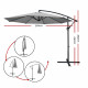 3M Outdoor Furniture Garden Umbrella Grey Image 1 thumbnail