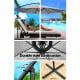 3M Outdoor Furniture Garden Umbrella Grey Image 4 thumbnail