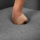 Scandinavian style Armchair and Ottoman - Grey Image 7 thumbnail