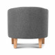 Abby Fabric Armchair - Grey Image 4 thumbnail