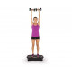 Vibration Machine Fitness Plate Bluetooth Massage Function Red Image 1 thumbnail