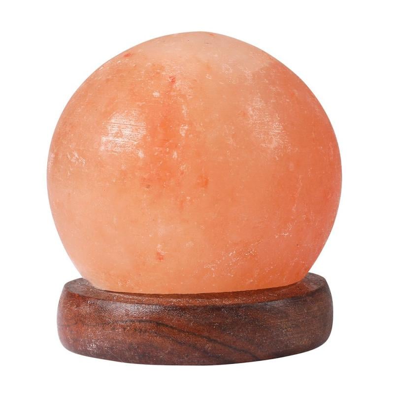 Himalayan Salt Lamp Globe USB Natural Crystal Rock Cord Lamps Globes