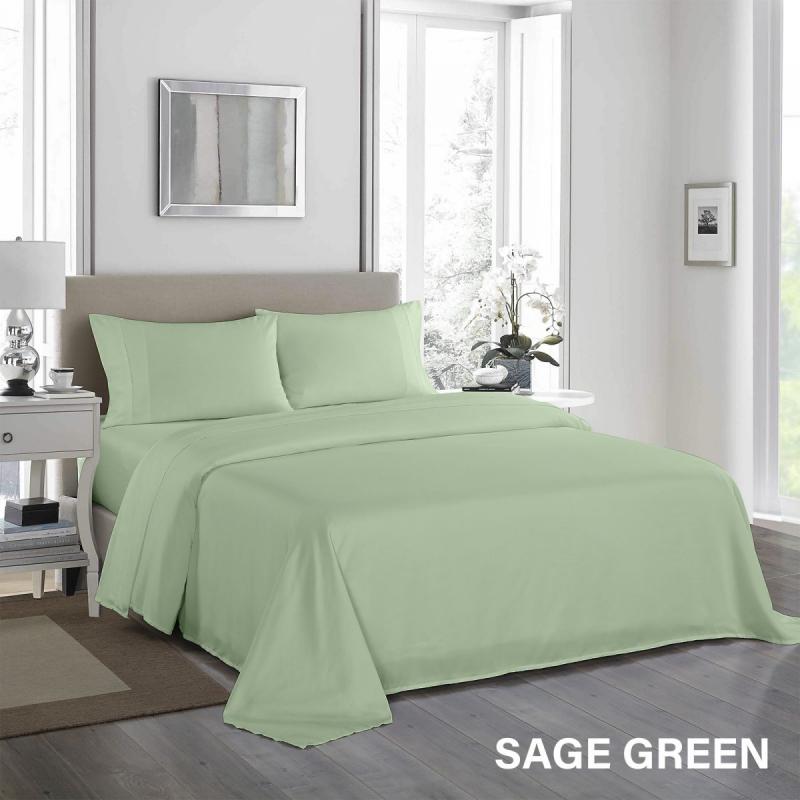 1200 Thread Count Sheet Set 4 Piece Satin Weave Finish Double