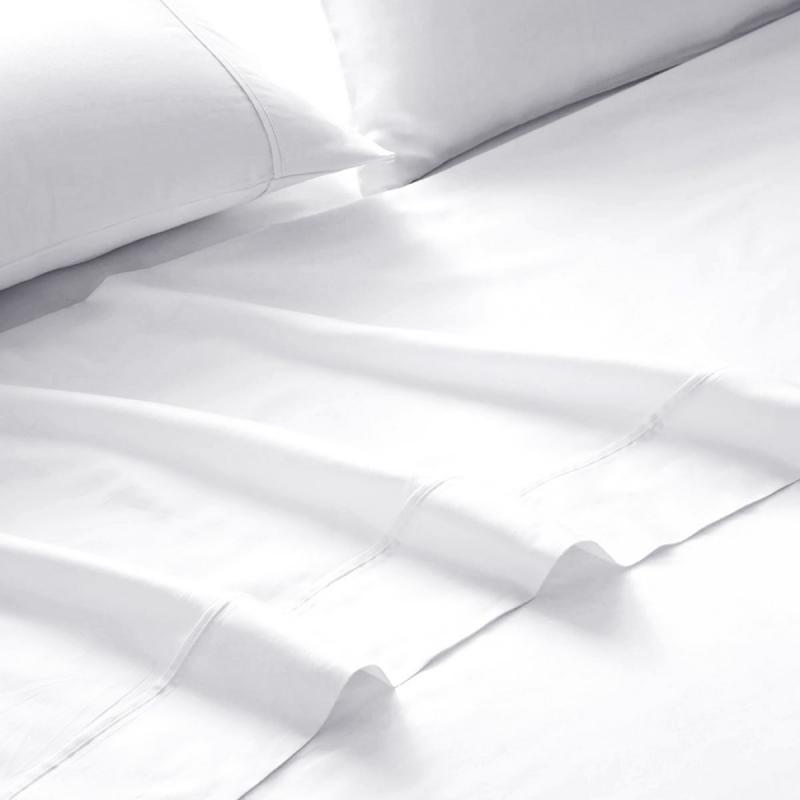 1500 Thread Count Cotton Rich Sheet Set 4 Piece Double White