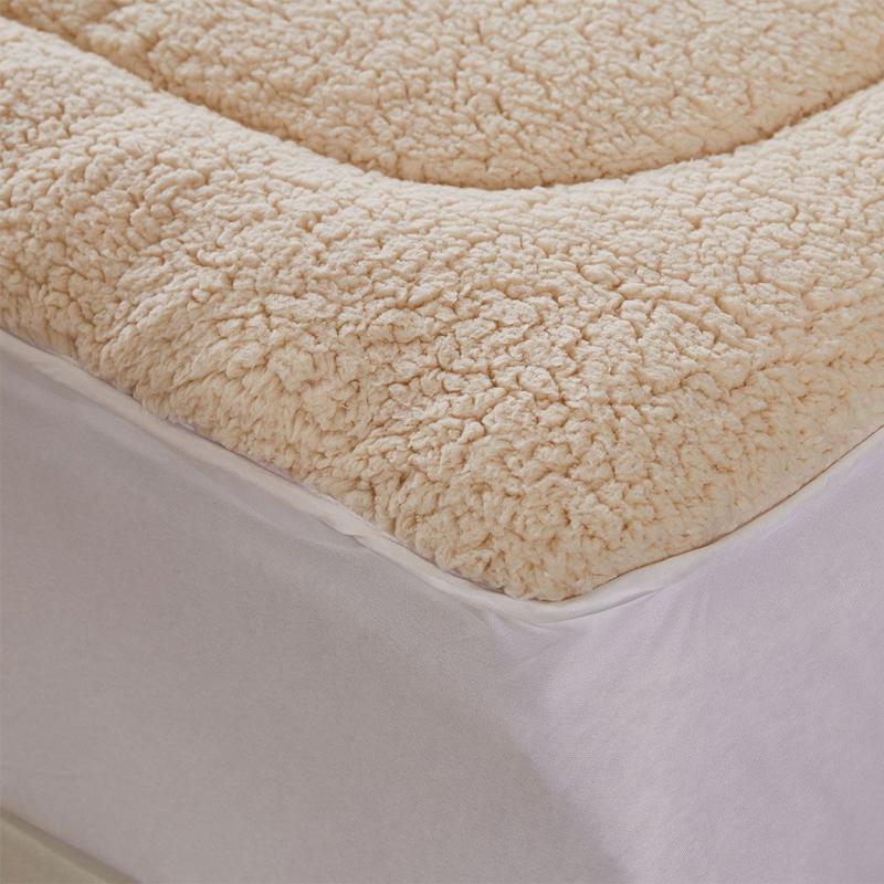 Dreamz Mattress Topper 100 Wool Underlay Reversible Protector Double