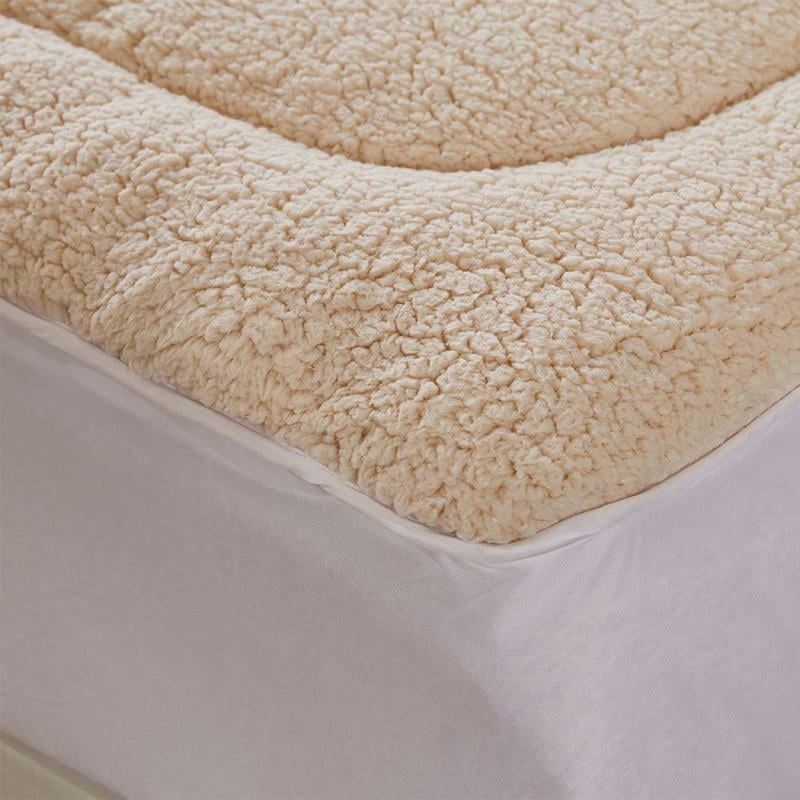 Mattress Topper 100 Wool Underlay Reversible Mat Pad Protector Queen