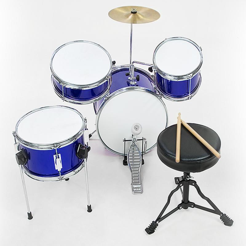 Kids 4 Piece Drum Kit BLUE Drums