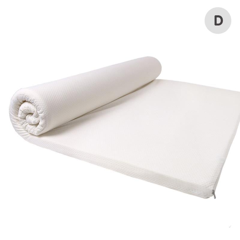 Memory Foam Mattress Topper With Polyester Cover Double Size