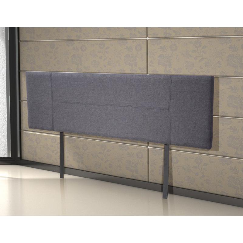 Linen Fabric King Bed Headboard Bedhead Grey