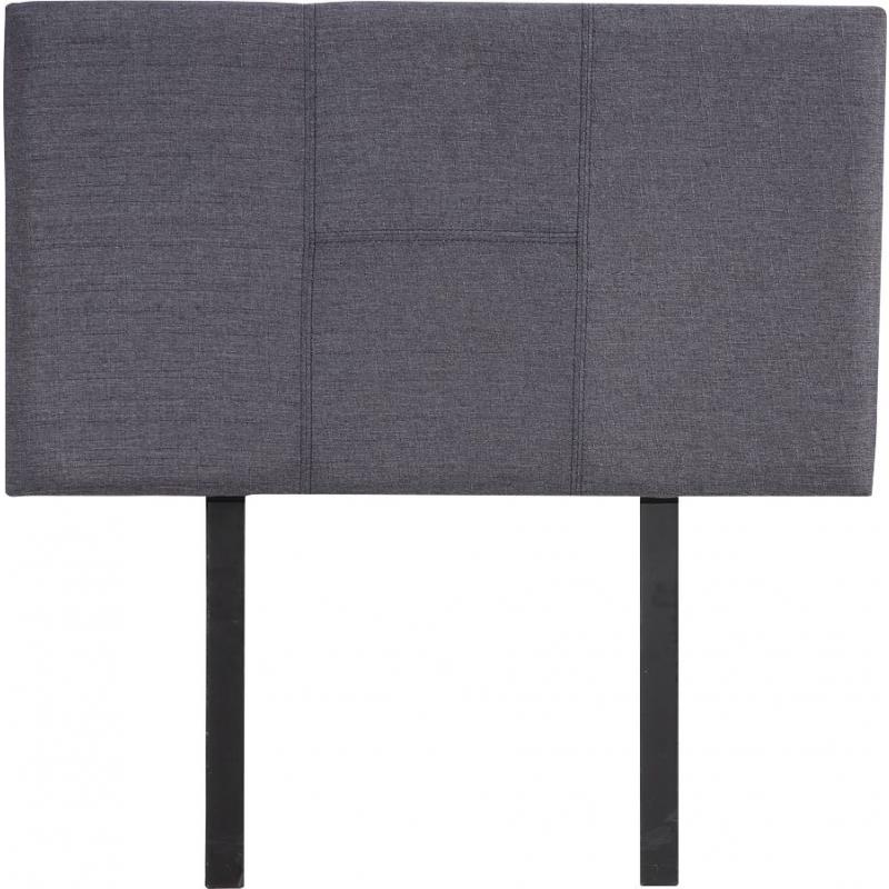 Linen Fabric Single Bed Headboard Bedhead Grey