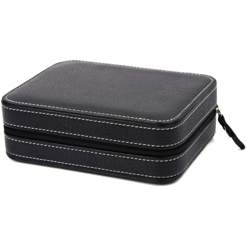 4 Watch Box Display Travel Case Pu Leather