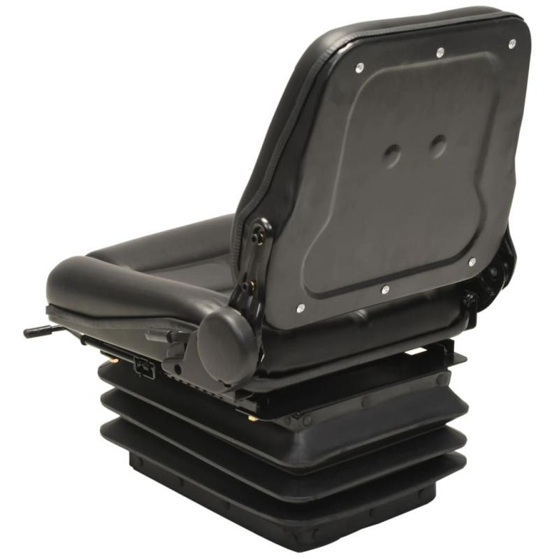 Forklift & Tractor Seat With Suspension And Adjustable Backrest