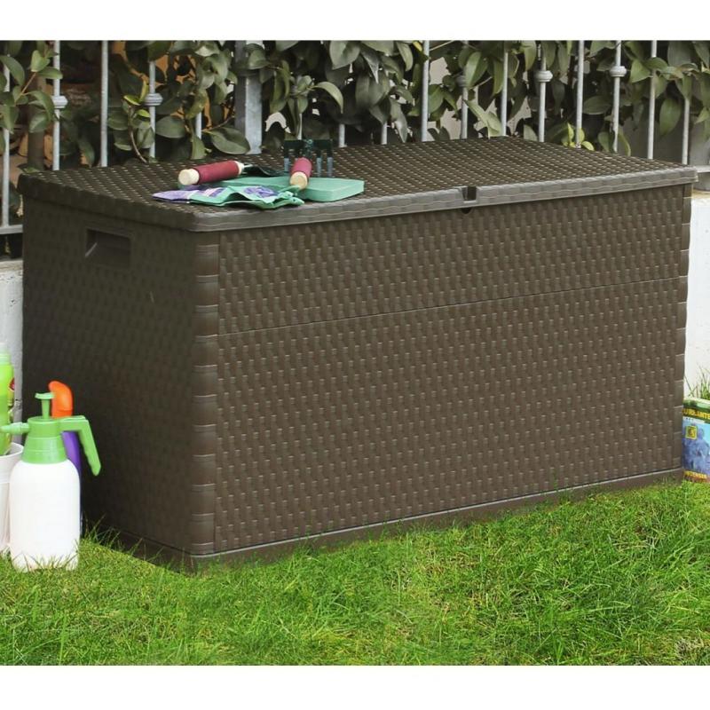 Garden Storage Box Brown 120x56x63 Cm