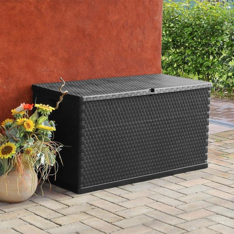 Garden Storage Box Anthracite 120x56x63 Cm