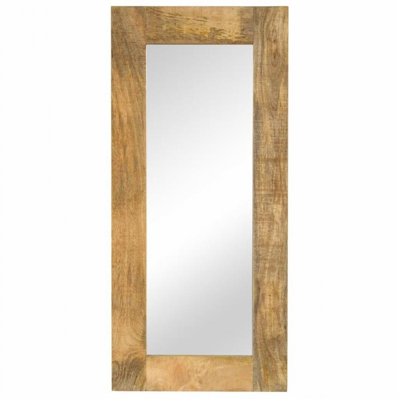 Mirror Solid Mango Wood 50x110 Cm