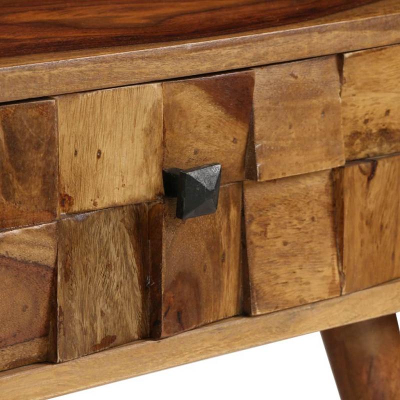 Coffee Table Solid Sheesham Wood With Honey Finish 110x50x37 Cm