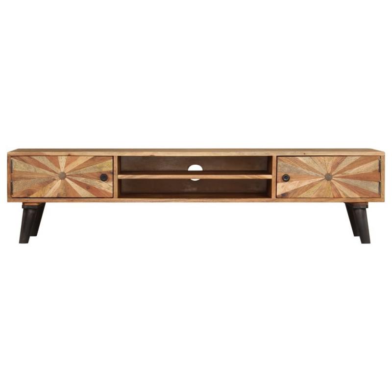 TV Solid Mango Wood Entertainment Unit 145x35x35cm