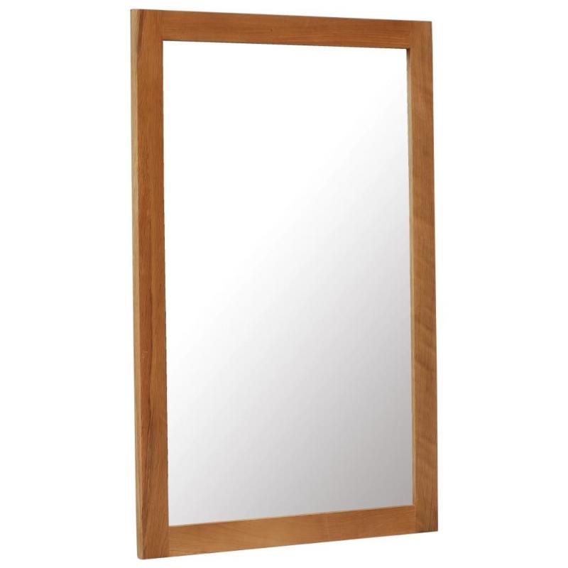 Mirror 60x90 Cm Solid Oak Wood