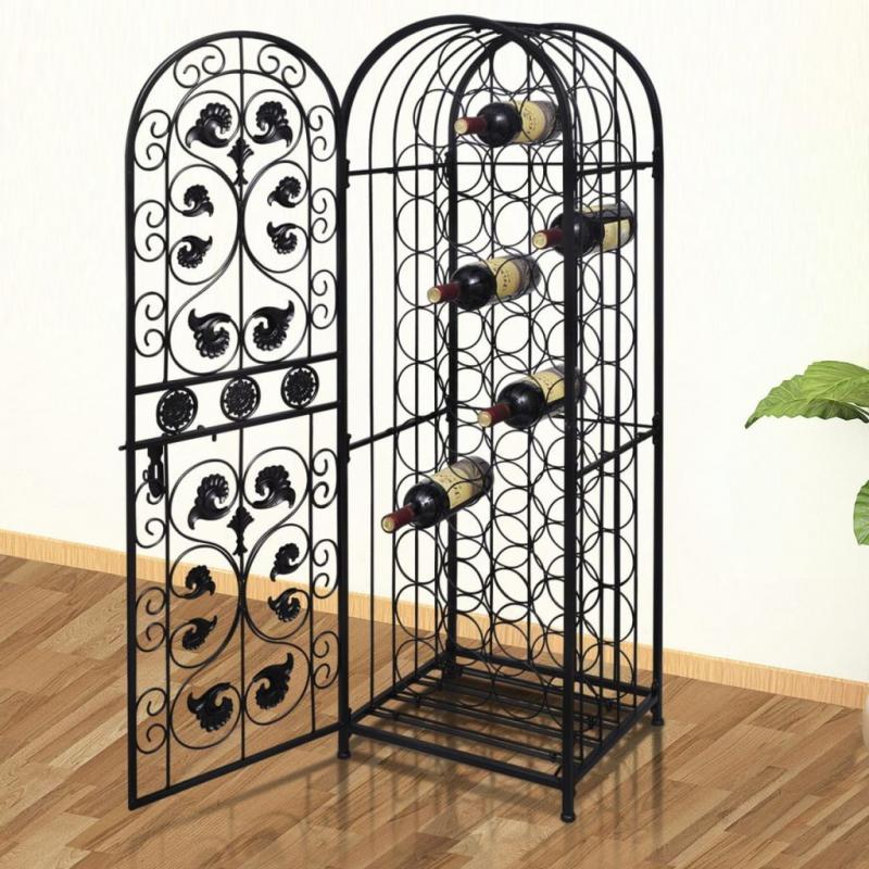 100 bottle metal wine rack