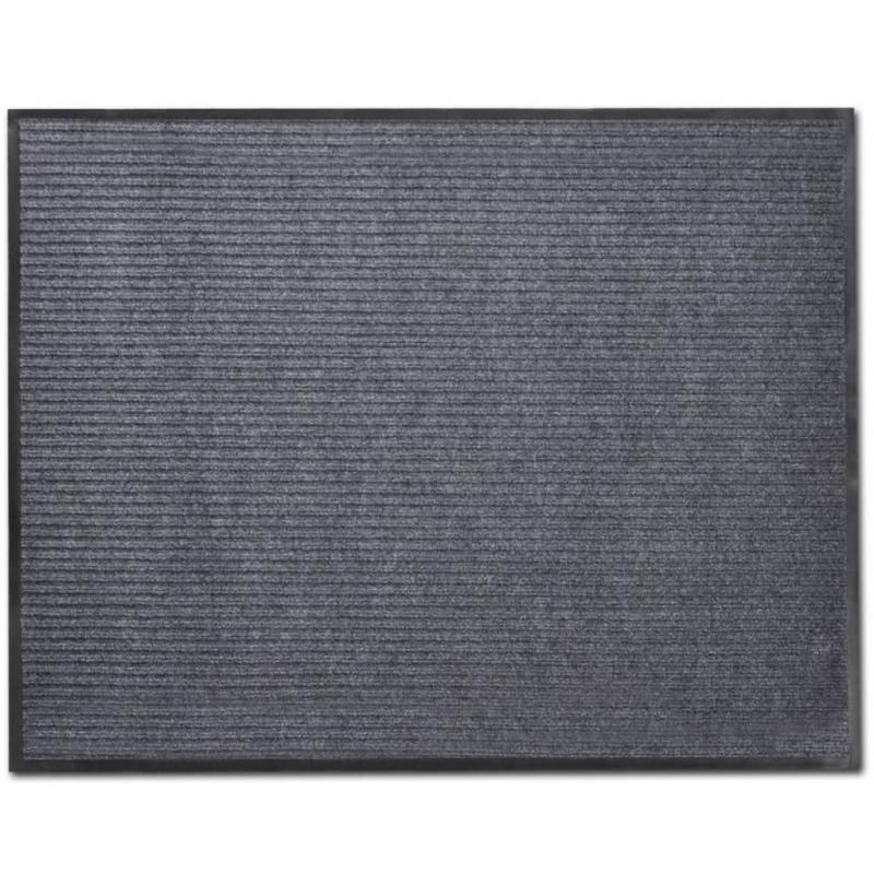 Grey Pvc Door Mat 90 X 60 Cm