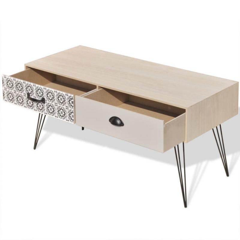 Tv Side Table 100x40x35 Cm Brown