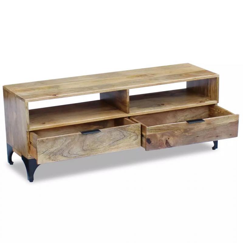 Tv Stand Mango Wood 120x35x45 Cm