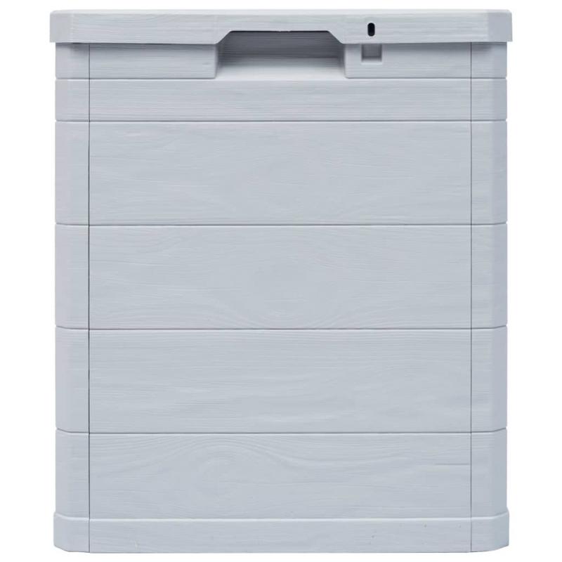 Garden Storage Box 90 L Light Grey