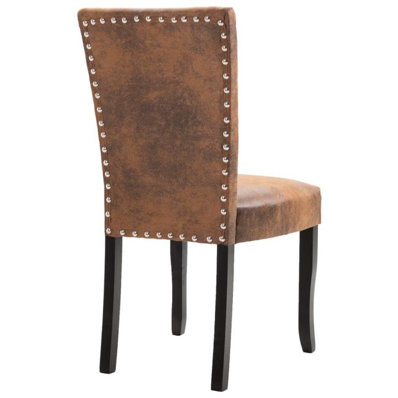 dining-chairs-2-pcs-brown-faux-suede-leather