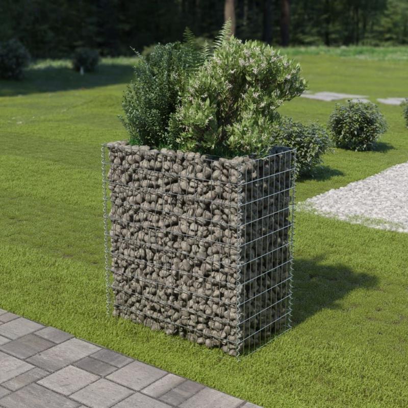 Gabion Raised Bed Galvanised Steel 90x50x100 Cm