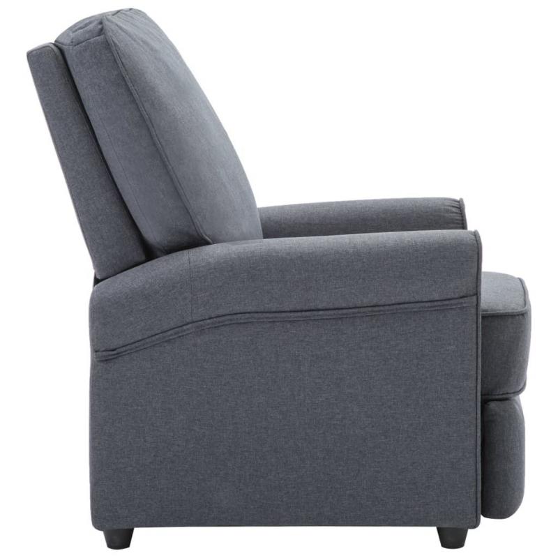 Tv Recliner Chair Dark Grey Fabric
