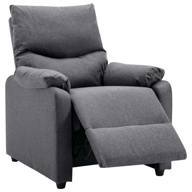 Tv Recliner Dark Grey Fabric