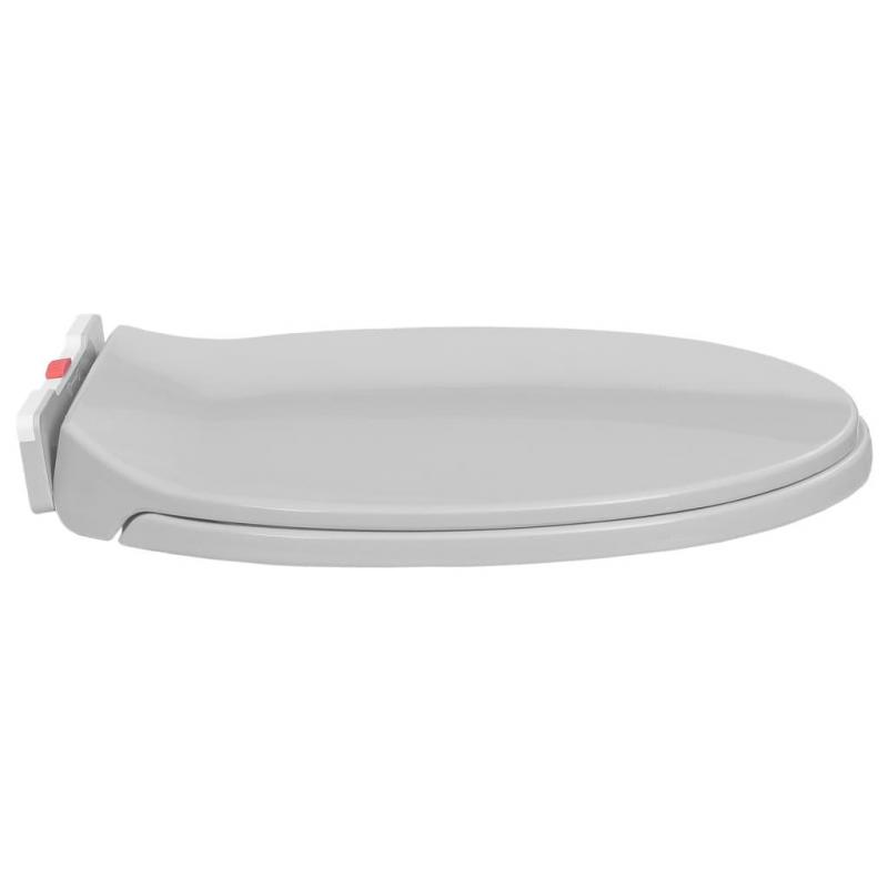 Softclose Toilet Seat Quick Release Light Grey Oval