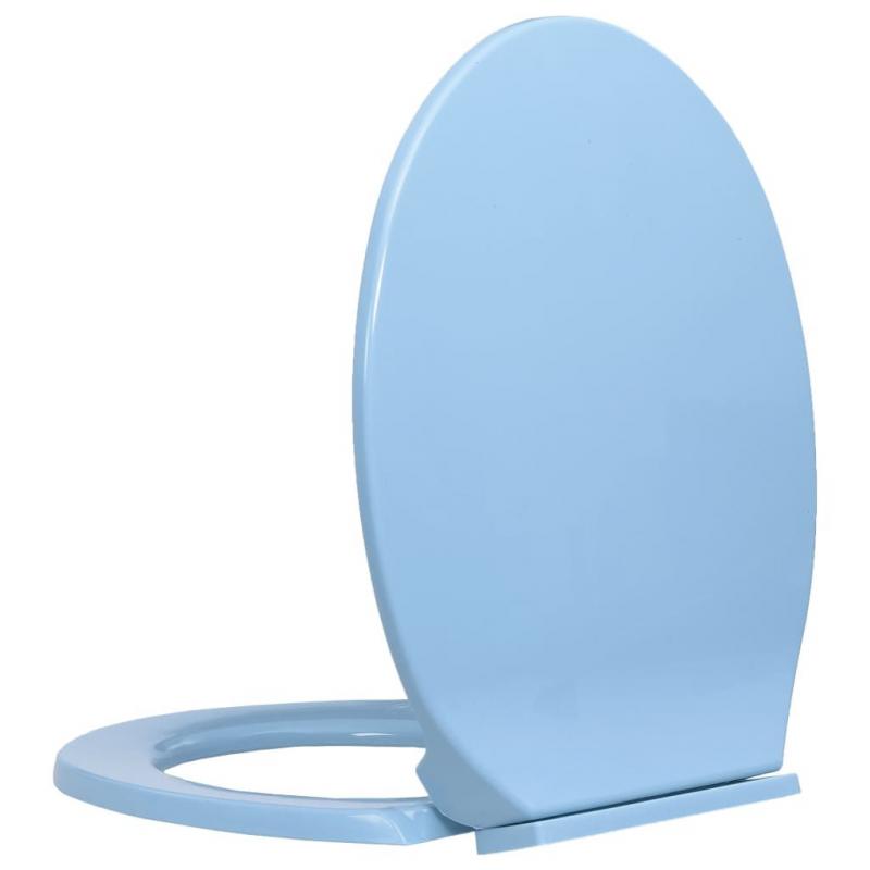 Softclose Toilet Seat Blue Oval