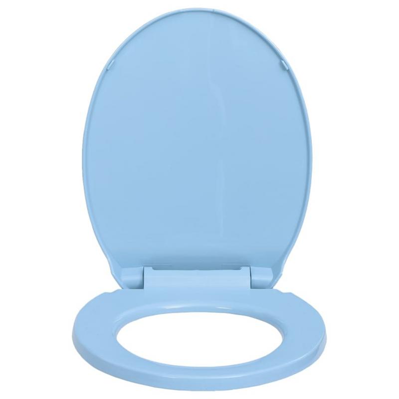 Softclose Toilet Seat Blue Oval