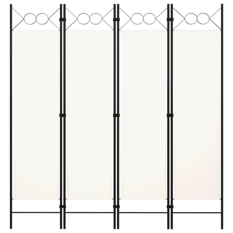 4panel Room Divider 160x180 Cm White